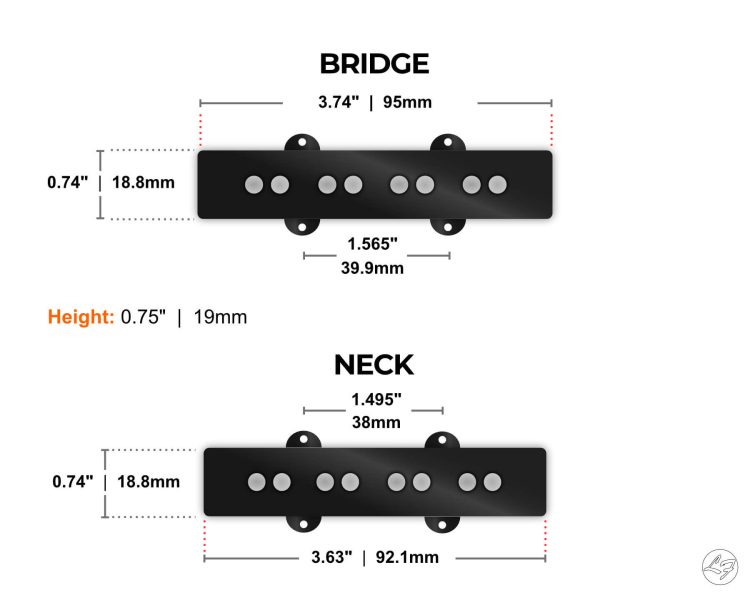 4-String Jazz Bass Dimensions