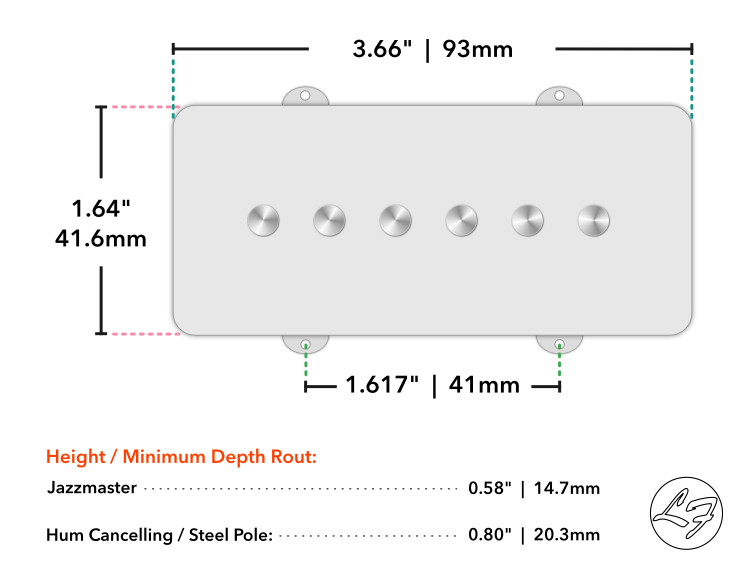 Jazzmaster Dimensions