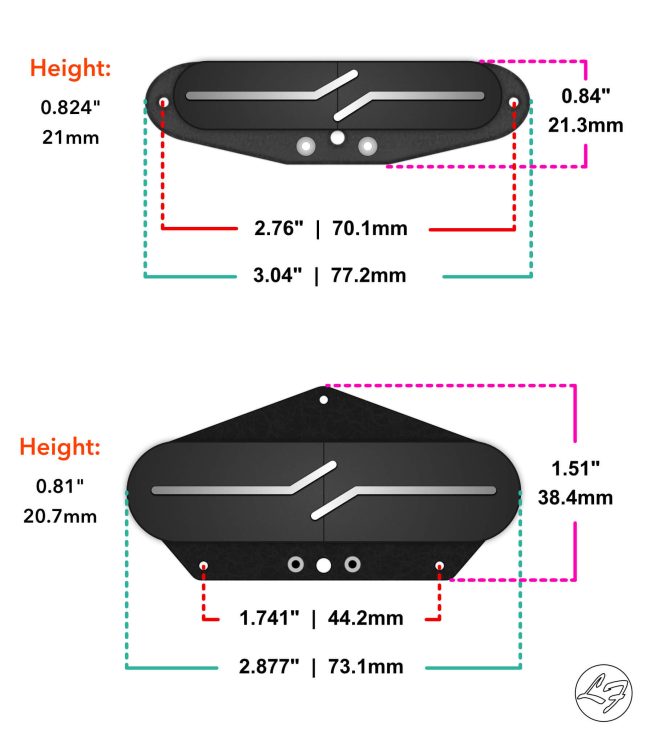 Split Blade Tele Dimensions