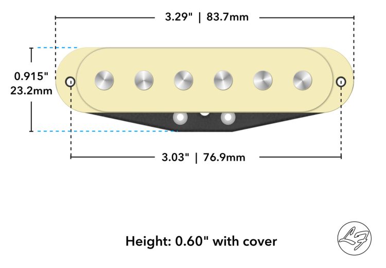 Fralin Strat Sizing & Dimensions