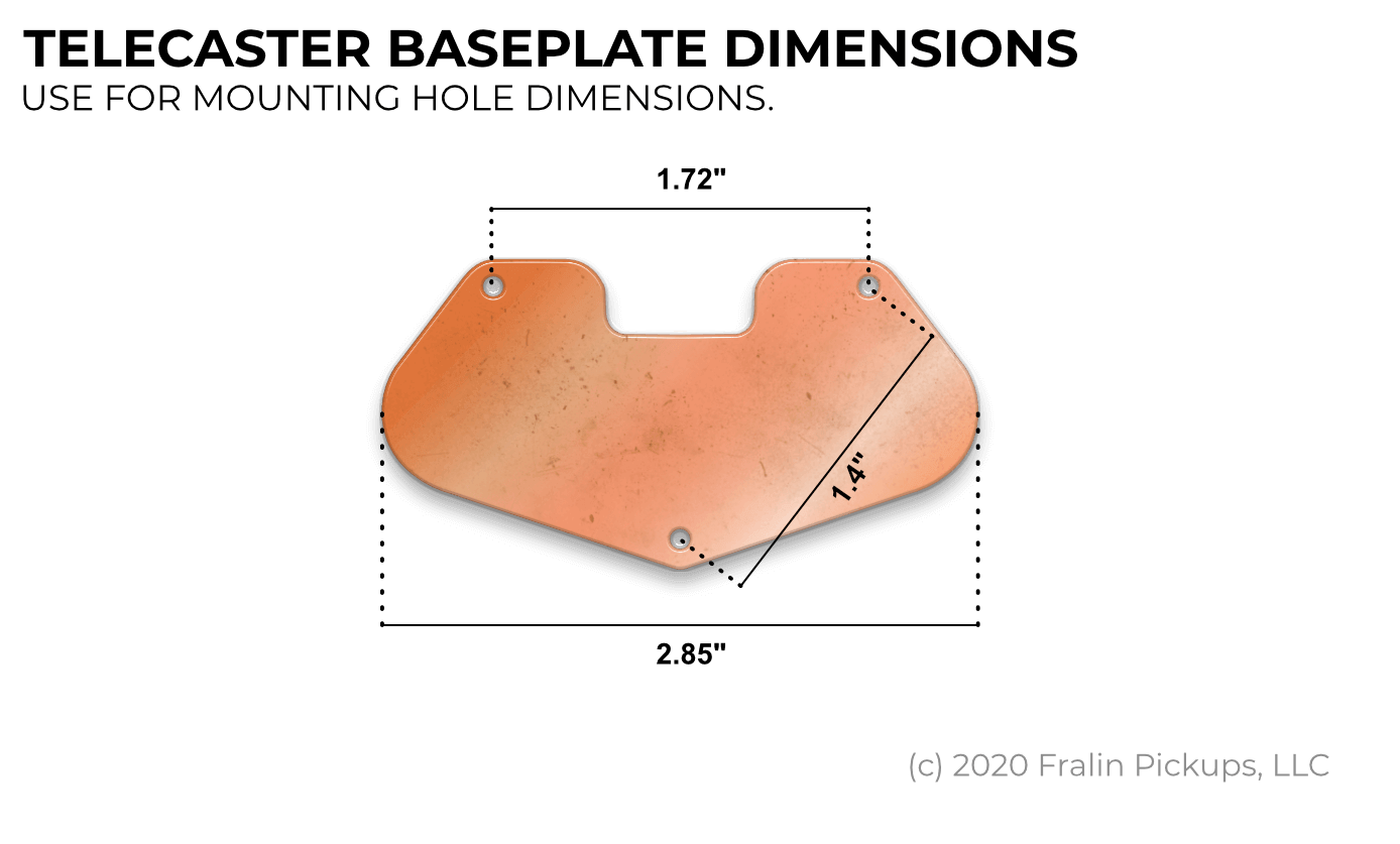 Telecaster Bridge Mounting Hole Dimensions