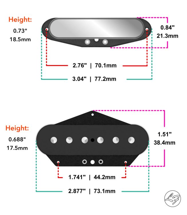 Telecaster Dimensions - Fralin