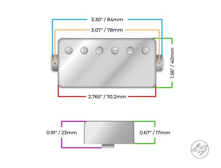 Fralin Humbucker Dimensions