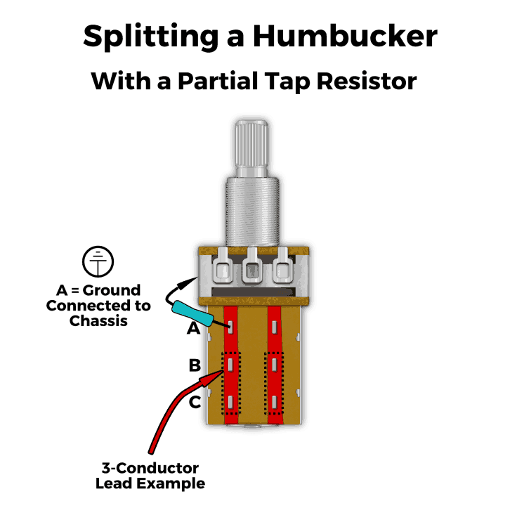 Fralin Partial Tap Resistor with a Push-Pull Pot