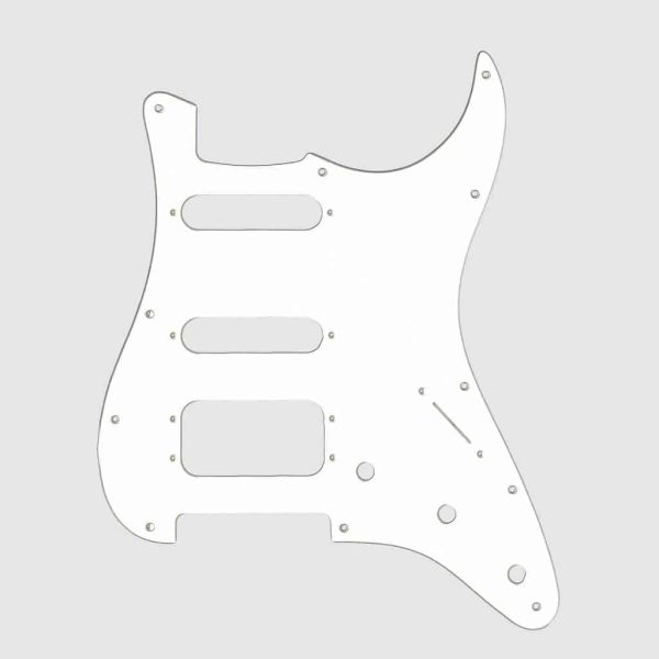 Fralin 4 Split Blade Pickguard White