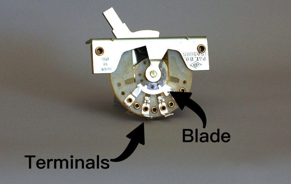 5-Way Switch Blade & Terminals