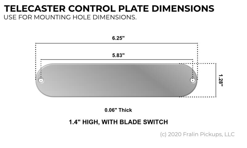 Telecaster Control Plate Dimensions