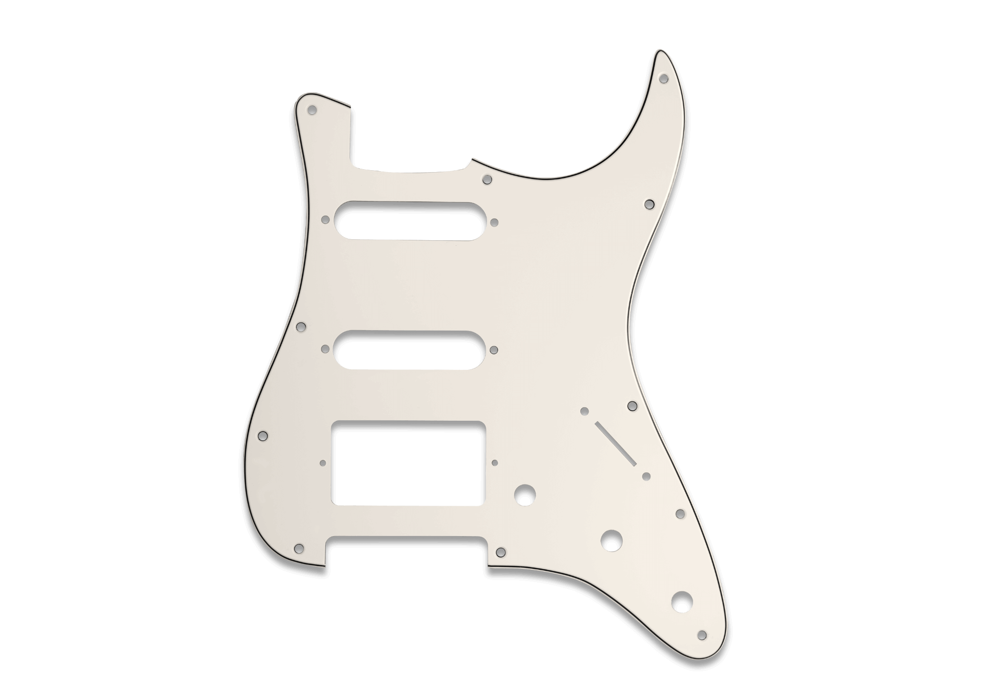 Black Electric Guitar Loaded Pickguard fit for Fender Stratocaster SSS 3 Ply ST