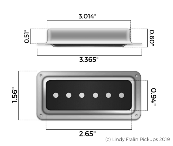 Fralin Pickups Dynasonic Dimensions