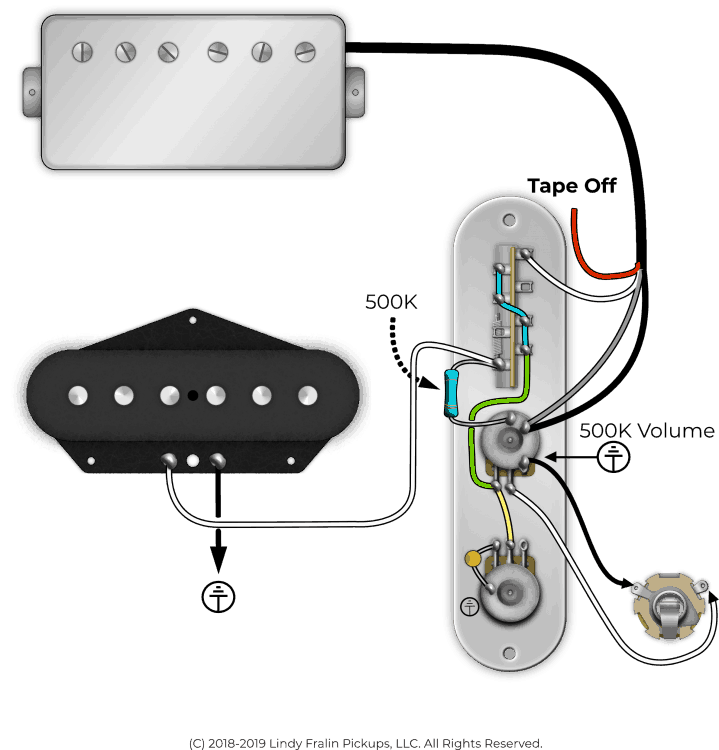 Wire Two Separate Volumes Telecaster Wiring Diagram Volumes Only from www.fralinpickups.com