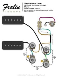 2 P90 Gibson Wiring Diagram Les Paul