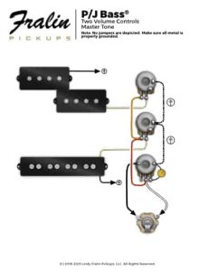 PJ Bass Wiring Diagram Lindy Fralin Pickups