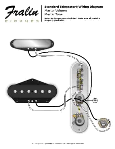 Guitar And Bass Wiring Diagrams, Fender Telecaster Noiseless Pickups Wiring Diagram