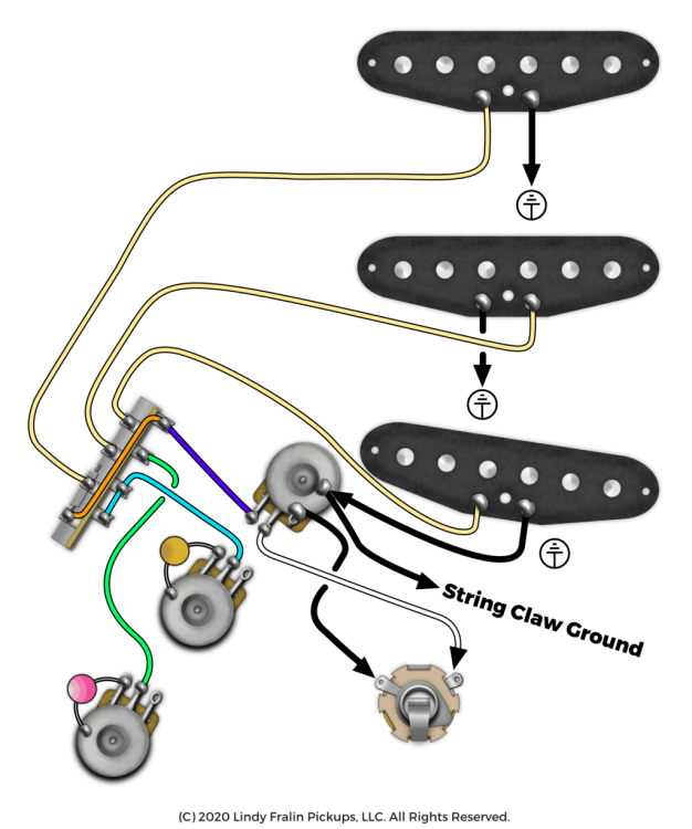 Stratocaster Wiring Tips Mods More, Hss Strat Wiring Diagram 1 Volume Tones