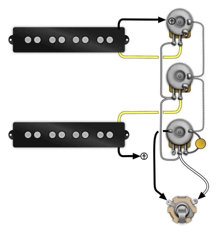 Prewired Jazz Bass Control Plate Install Instructions