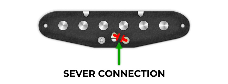 Back of Telecaster Neck with severed ground jumper