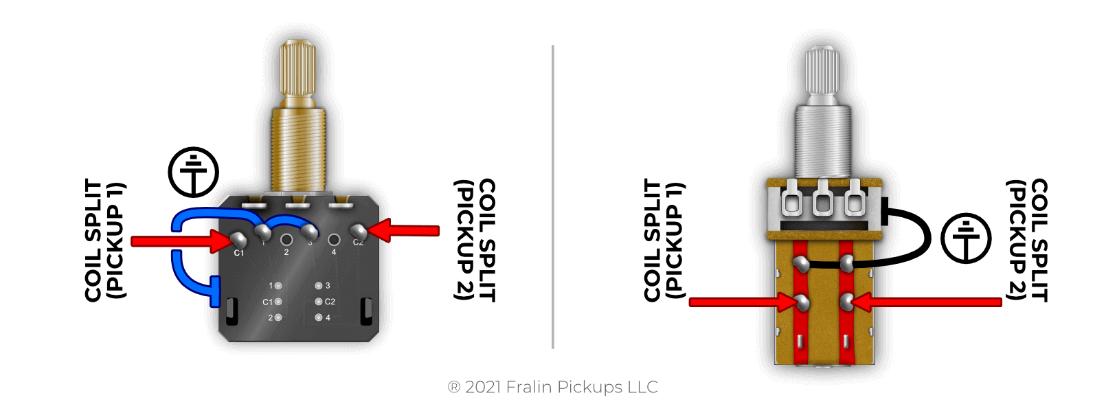 Splitting Two Humbuckers At Once