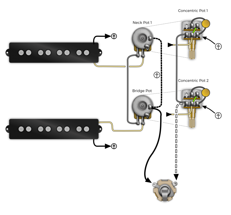 Fralin Prewired Jazz Bass Control Plate Installation