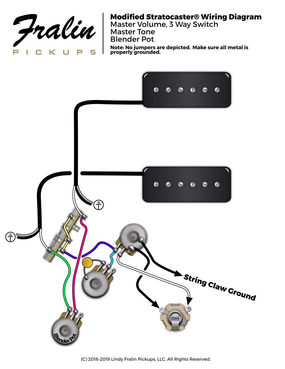 2 P90 Strat Wiring Diagram