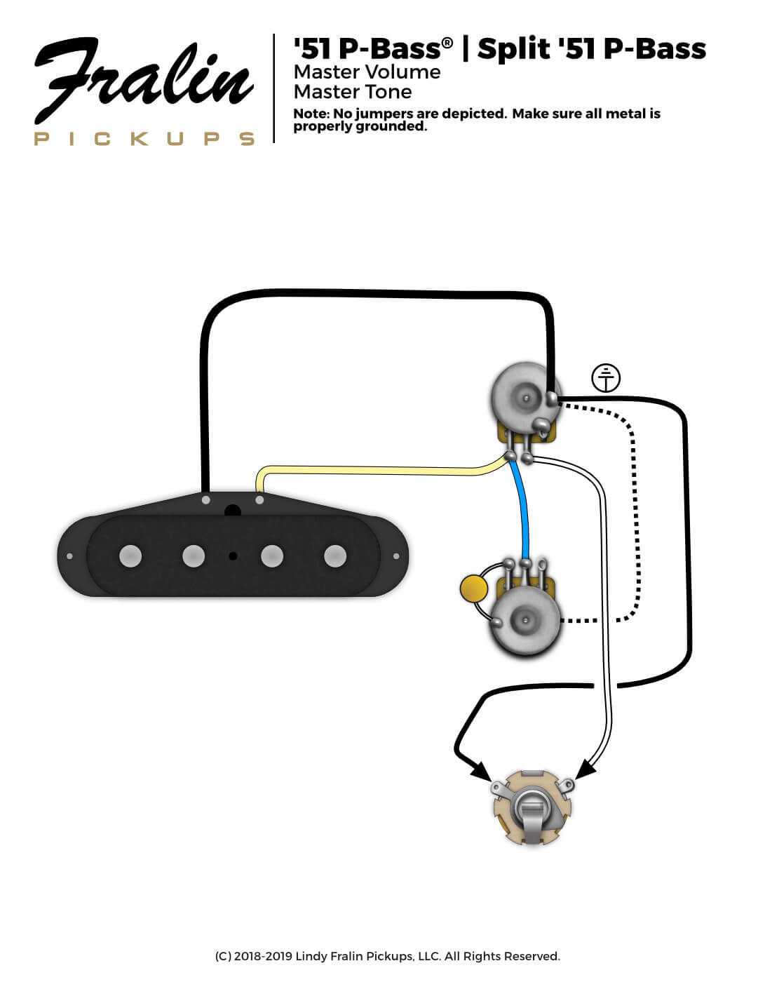 Fralin 51 P-Bass Wiring Diagram