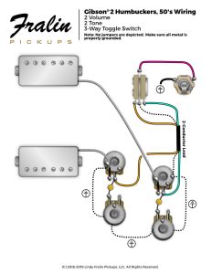 Gibson Les Paul Wiring Diagram with 50's Wiring