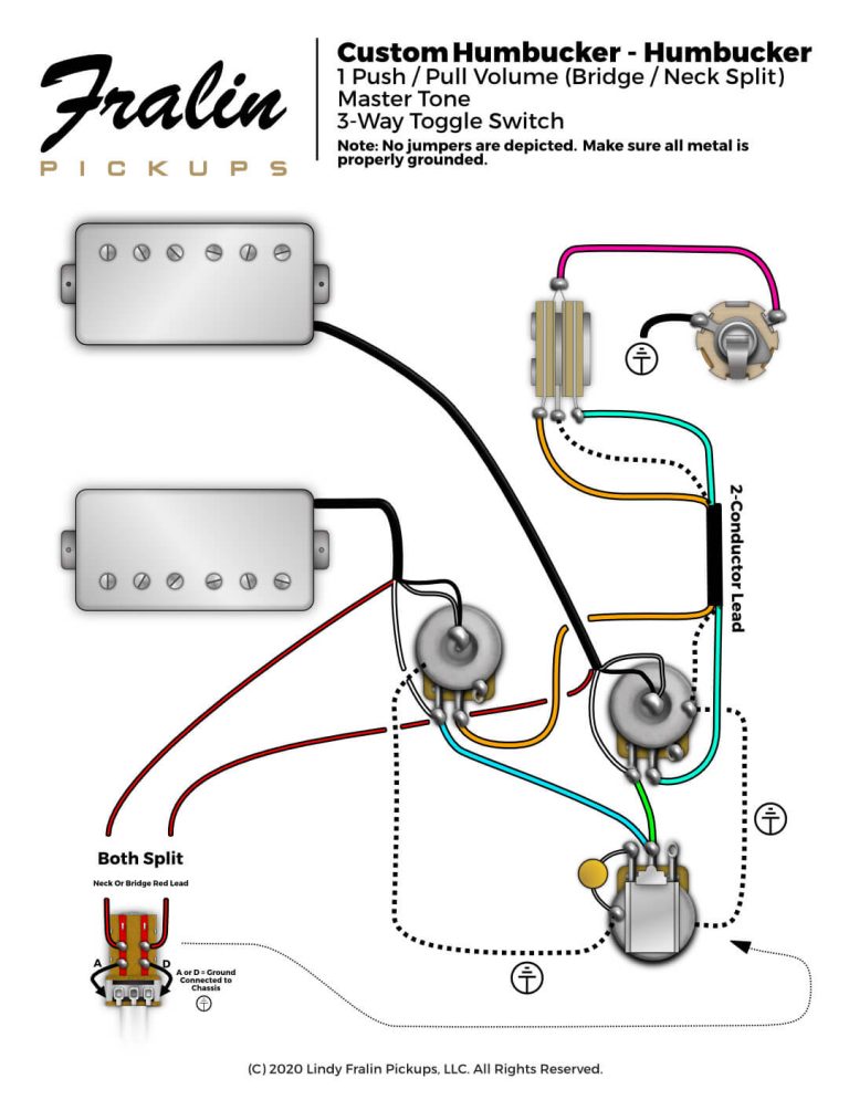 Gibson Les Paul Wiring Diagram with Master Tone - Fralin Pickups