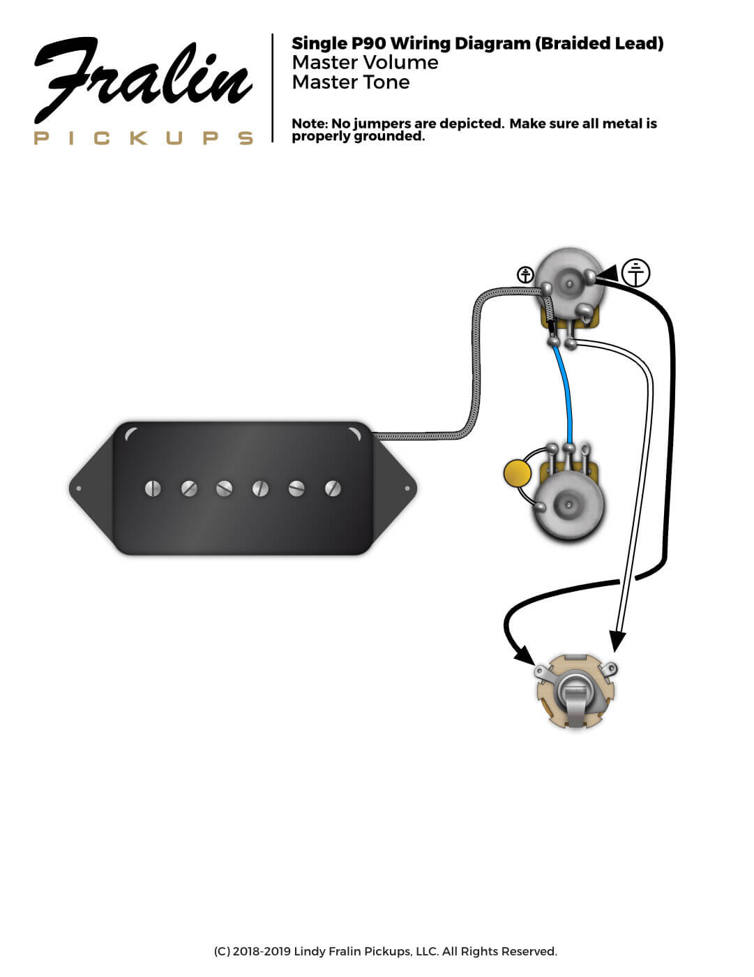 Single P90 Wiring Diagram Gibson Lead