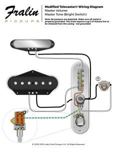 Telecaster Wiring Diagram with Bright Switch