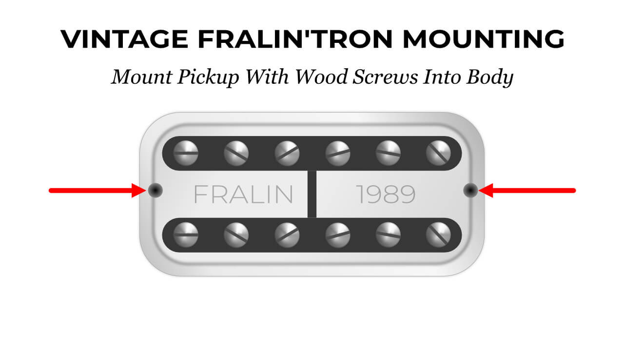 Vintage Fralin'Tron Mounting