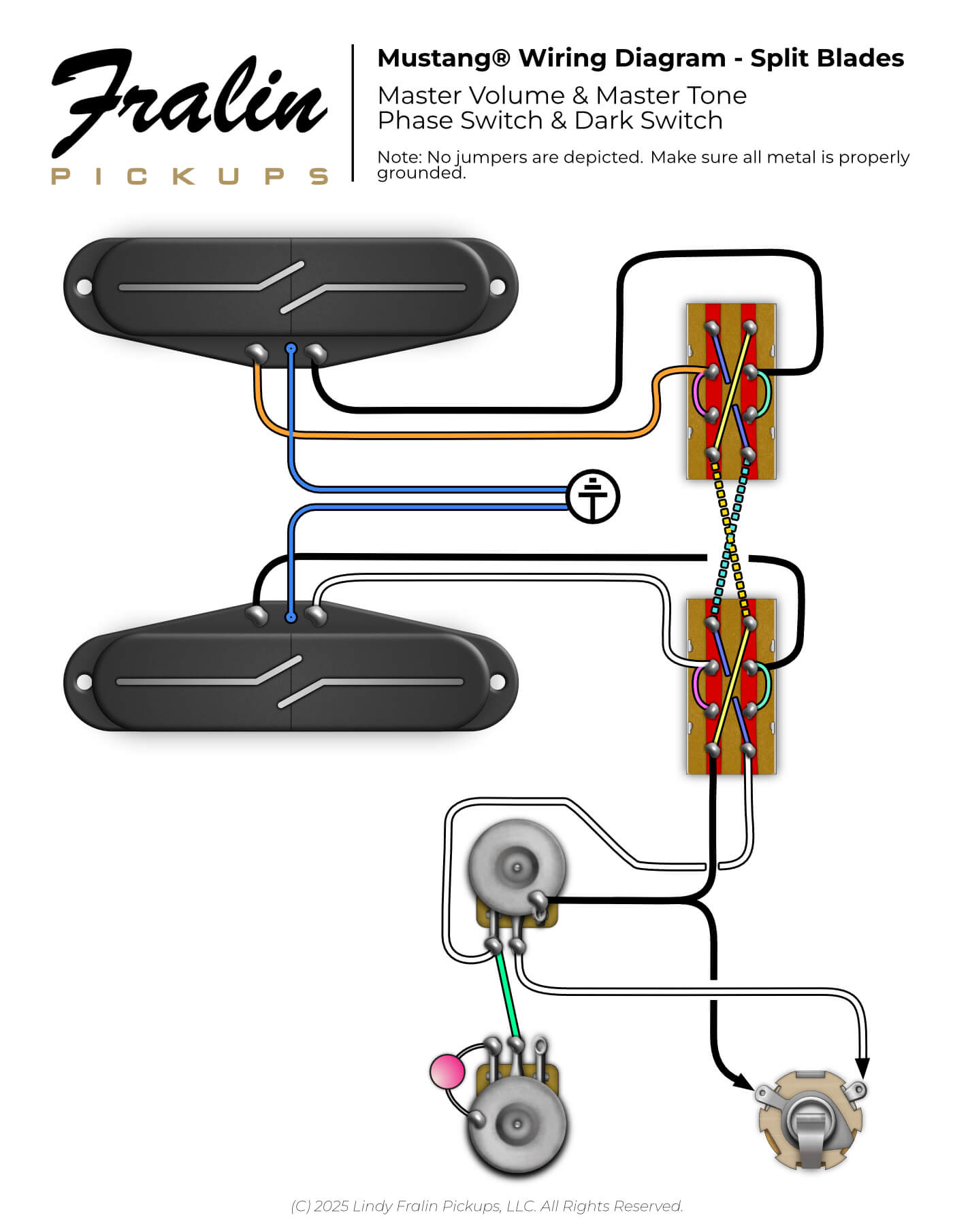 Fralin Mustang Split Blade Wiring Diagram