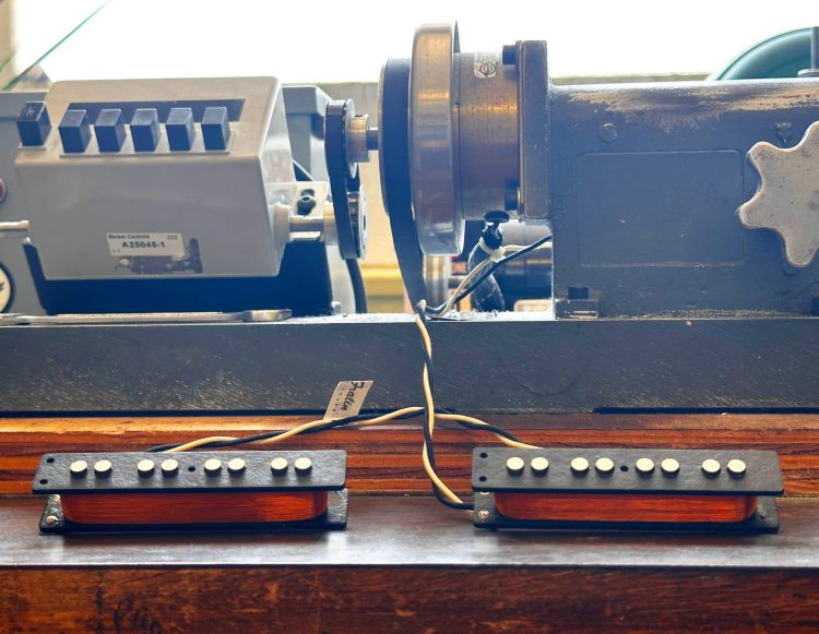 Jazz Bass Pickups on Desk