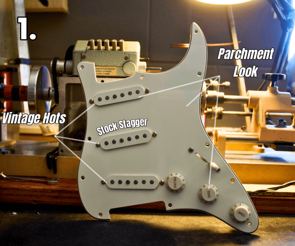 Quick Ship: Prewired Strat Pickguard