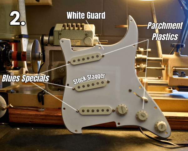Quick Ship: Prewired Strat Pickguard